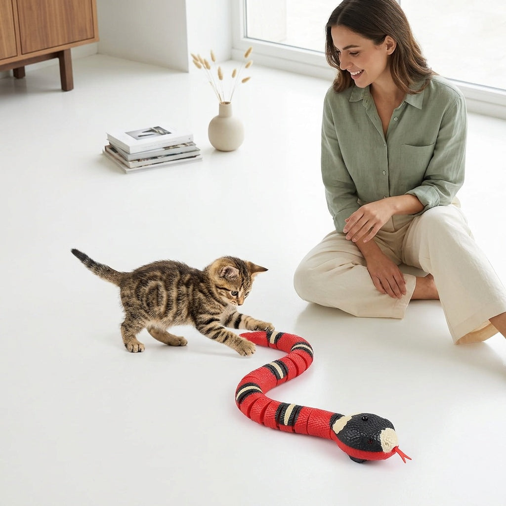 Smart Sensing Snake Toy for Interactive Play